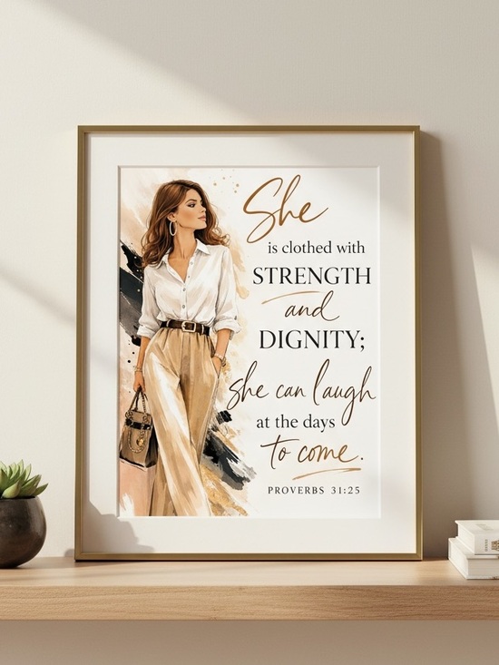 Design Debbie Studio Other - DDS Art Print, 8x10, Bible Verse, Paper Print, Unframed, Women’s Series